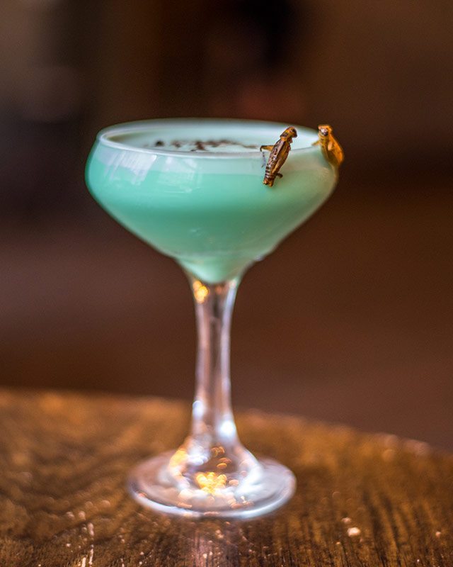 Grasshopper at Hardings Halloween Cocktails