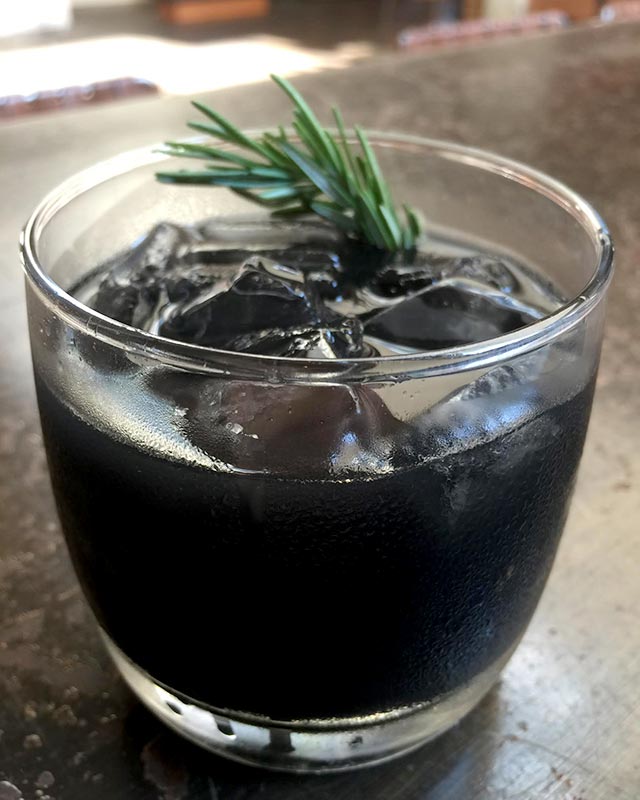 Fade to Black at David Burke Kitchen Charcoal Cocktails