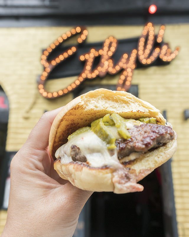 Cinco Dolla Burger at Ethyl's Upper East Side