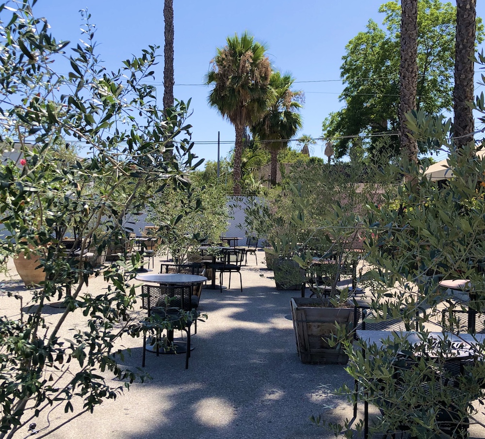 These LA parking lots are now patios for socializing.